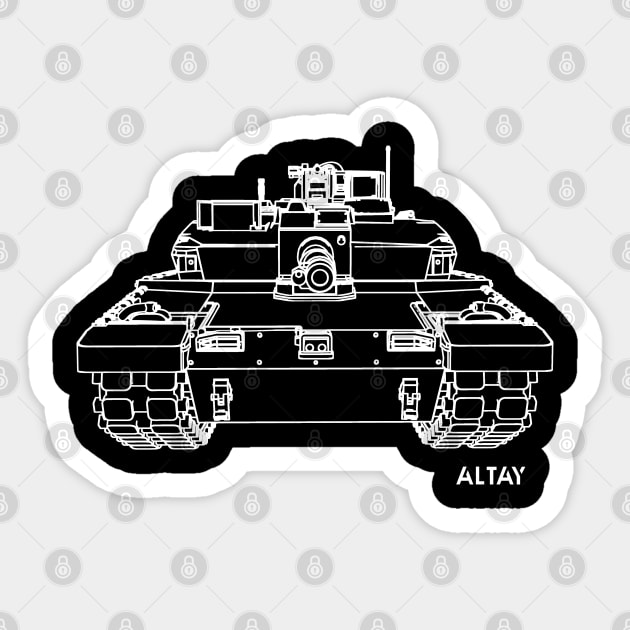 Altay Main Battle Tank Sticker by Arassa Army